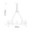 Dunstable 12 - Light Waggon Wheel Chandelier