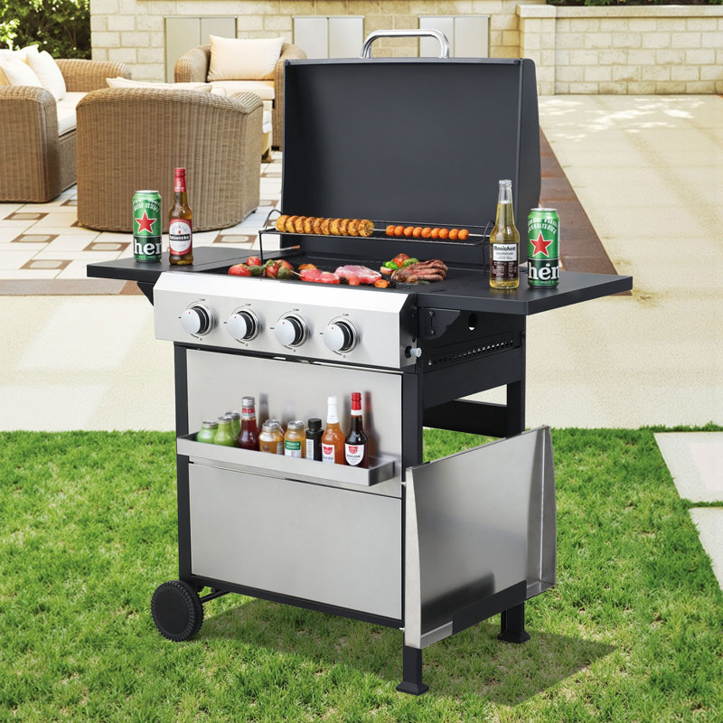Barbecue au propane à 4 brûleurs