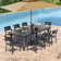 Rajni Rectangular Aluminum Outdoor Dining Table