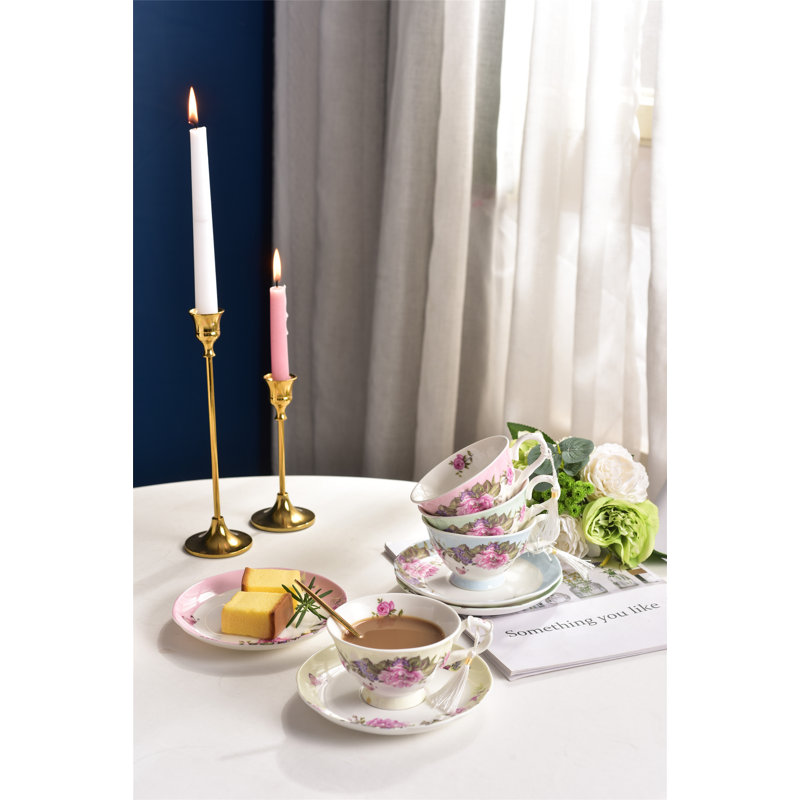 Aliana Bone China Teacup and Saucer