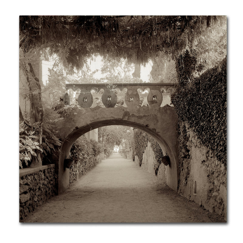 Alan Blaustein «Giardini Italiano VI», reproduction de photo sur toile tendue, H 14 po x l 14 po x P 2 po