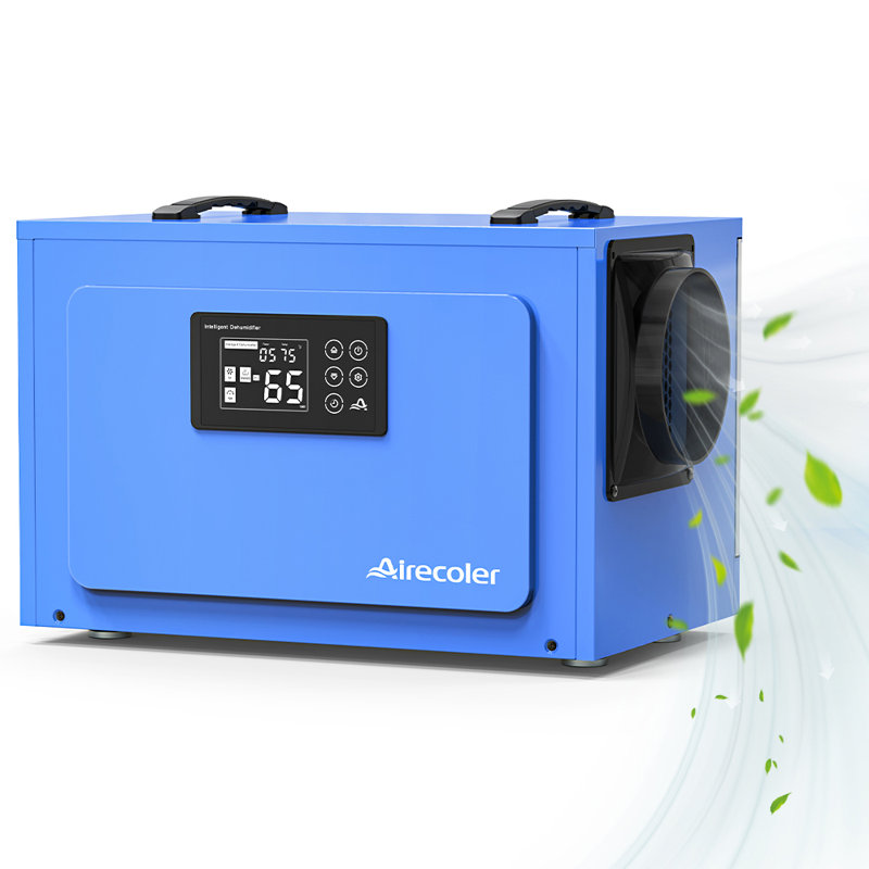 Airecoler 125 Pints Commercial Dehumidifier with Drain Hose for Crawl Spaces, Basements, Auto Defrost