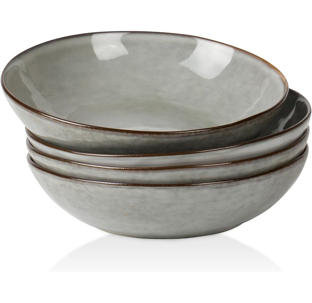 Leny 8.5'' Stoneware Large Pasta Bowl (Set of 4) Joss & Main 