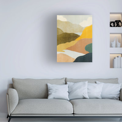 Art mural sur toile tendue - Grace Popp «Canyon Oasis II» pour décoration de salon, de chambre à coucher ou de bureau - 24 x 32