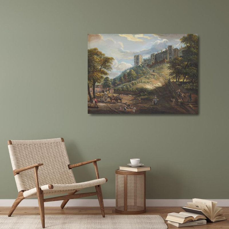 "Les cent marches, château de Windsor" par Paul Sandby - Art sur toile tendue avec châssis, H 40 po x l 28 po
