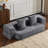 Multi-Functional Convertible Sectional Sofa with Fold-Out Bed & Ottoman Stools - Compact Chenille Couch for Small Spaces, Home Office, & Guest Rooms?-213685880