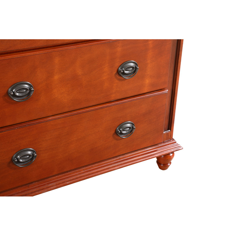Penncross 37'' W 3 - Drawer Dresser, Cherry