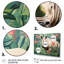 Rose et vert Rhino Paradise IV - Rhinoceros Multipanel, art mural pour le salon