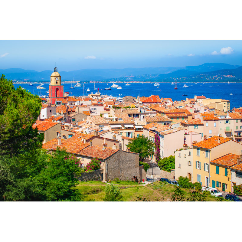 Old Town In St Tropez - Wrapped Canvas Print, 20cm H x 30cm W x 3.8cm D
