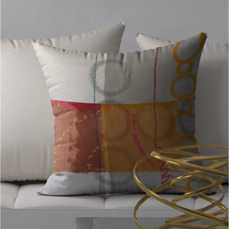 Housse de coussin carré en U, 24 po x 24 po