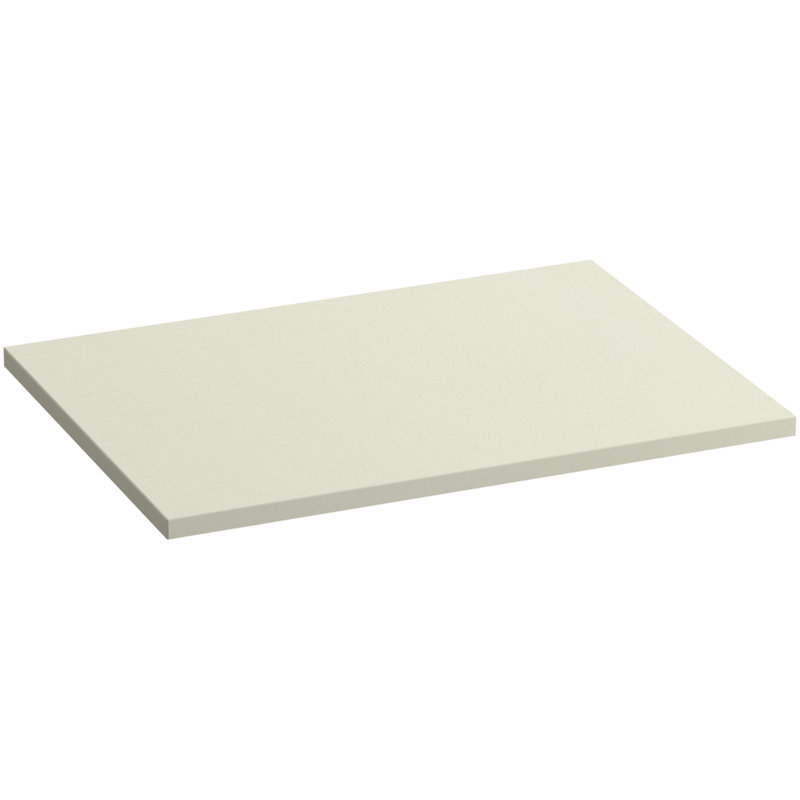 Plateau de meuble-lavabo simple 31 "Solid / Expressions, Biscuit expressions