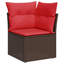 Wicker 5 - Person Garden Lounge Set with Cushions
