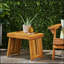Table d'appoint durable en bois d'acacia de Kyoto avec un design pliable pour une utilisation intérieure et extérieure, pour un décor peu encombrant et élégant.-1185619341