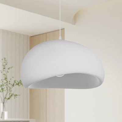 Hayyim 1 - Light Natural Geometric Pendant