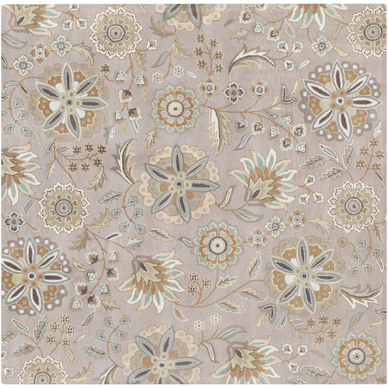 Wool Floral Indoor Rug
