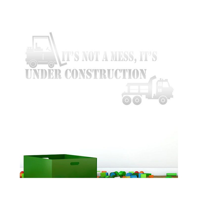 Non-Wall Damaging Wall Decal, Large, Shiny Silver