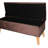 Brown Suede Rectangular Storage Seat With Hidden Compartment 17" Tall Bench In Marvelous For Bedroom