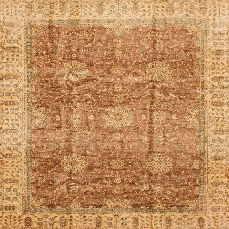 Tapis abstrait moderne 3889, Carré 4 pi