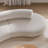 Seating area curved combination minimalist fabric