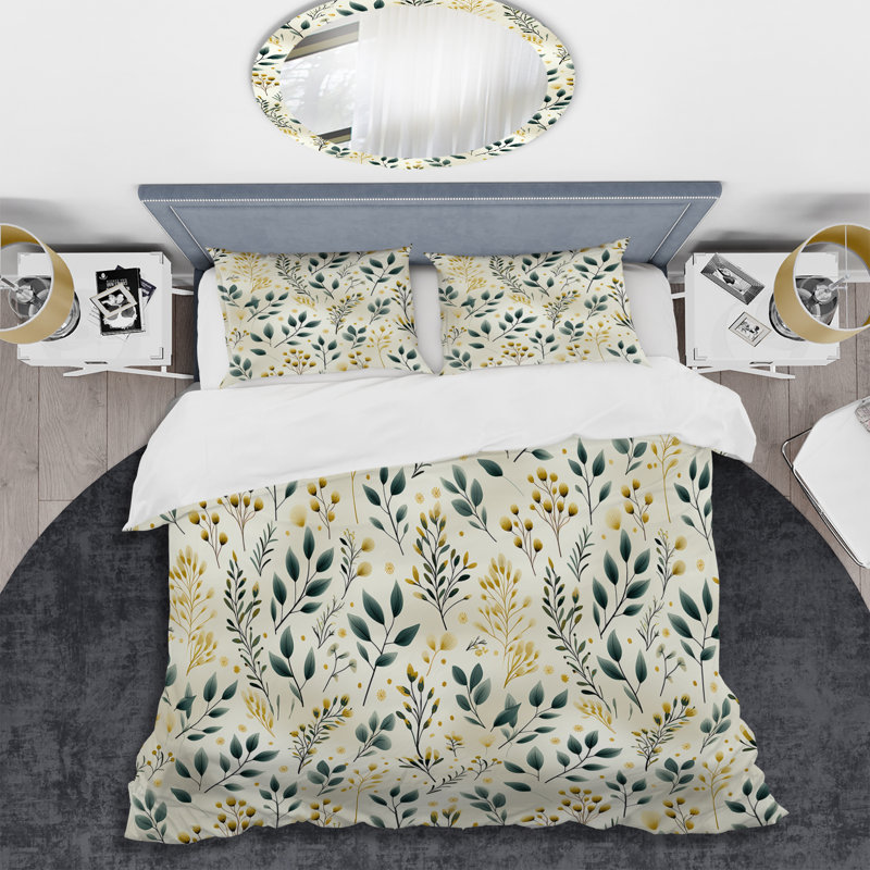 Ensemble de housse de couette Maeola, Housse de couette pour grand lit et 2 taies décor