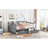 Full Size Daybed With Gray Finish - Solid Wood And Drawer Two Drawers, Enhancing Living Space-98708294