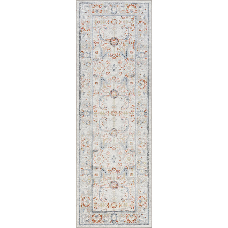 Lyric Medallion Machine Washable Area Rug, Runner 2'8" x 8'