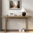 Simple Console Table With Clever Tabletop Design And Elegant And Lively Shape-2047549654