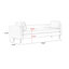 Banc rembourré blanc crème-1256605704