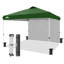 Abri escamotable extérieur 12 x 12 avec paroi latérale, abri extérieur pliant instantané-124911224