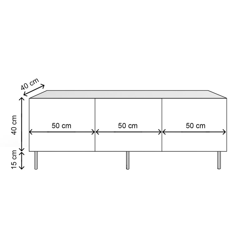 Gulshan Unfinished TV Stand for TVs up to 50"