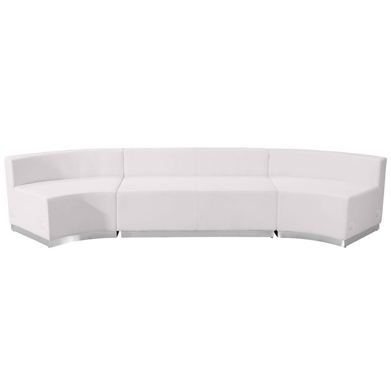 Configuration de réception Hercules Alon Series LeatherSoft, 3 pièces, Similicuir blanc