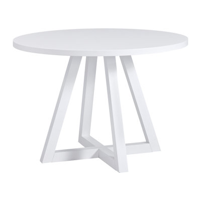 White Round Dining Table