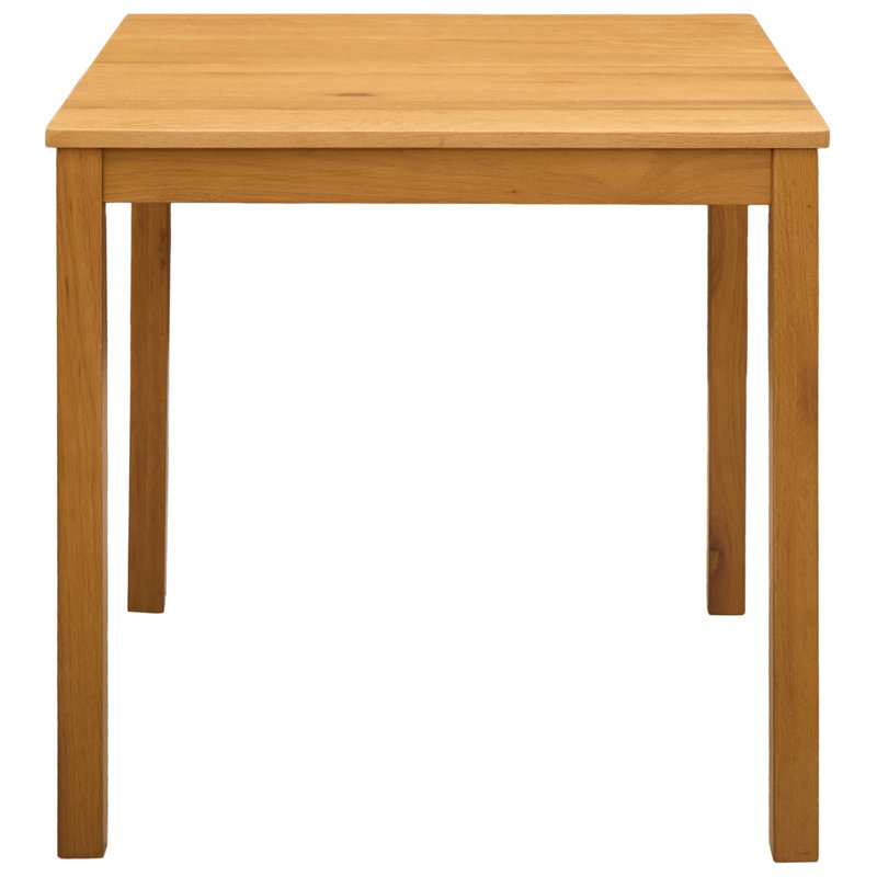 Dining Table with Wood Base, 75.5cm H x 75cm W x 75cm D
