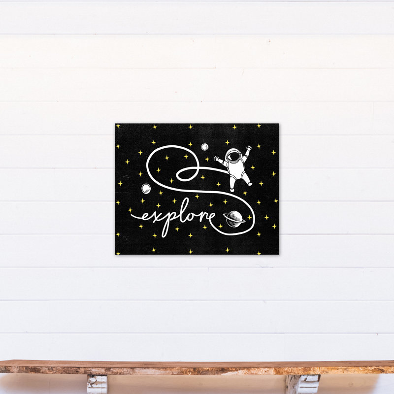 Art sur toile astronaute explor space Maley, H 24 po x l 30 po x P 1,25 po, Toile tendue