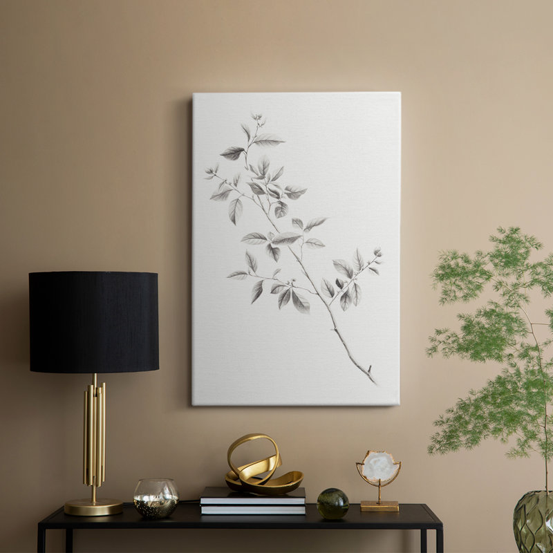 Imprimé floral rétro VI - galerie Cavas, H 27 po x l 18 po