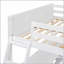 Lit superposé Kehr avec bureau, structure en pin durable, espace de travail intégré et grand espace de rangement pour les chambres modernes