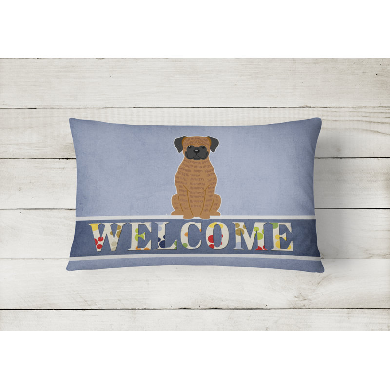  Coussin Brindle Boxer Welcome