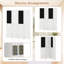 160cm W x 170cm H 4 - Panel Solid Wood Folding Room Divider
