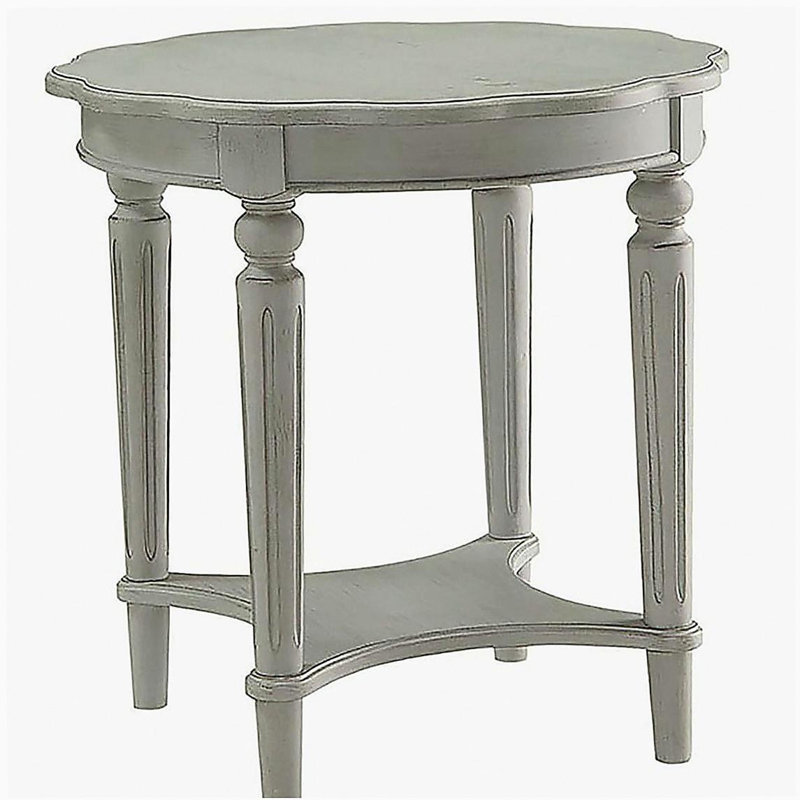 Table de bout antique avec tablette inférieure
