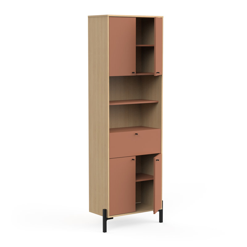 Azelle Wall Mounted Required Bathroom Cabinet, Apricot