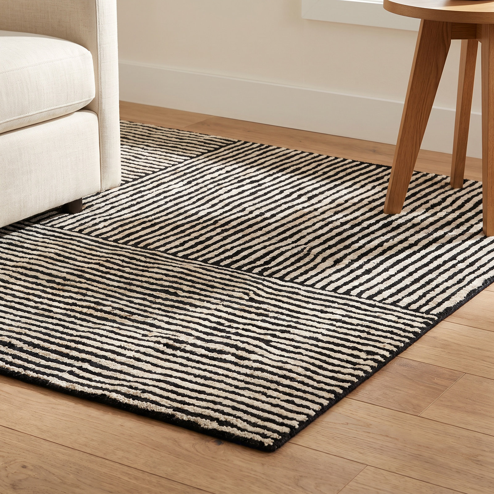 Balos Hand-Tufted Striped Rug, Rectangle 9' x 13'