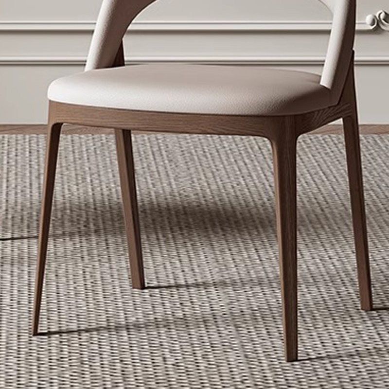 Modern Simple Faux Leather Sponge Dining Chair