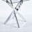 Dining Table with cross metal leg