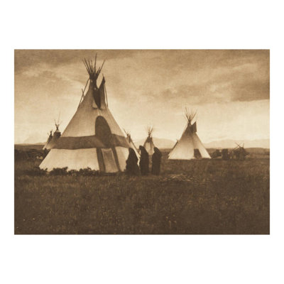 «Return to the Faster's Lodge - Piegan» (The North American Indian v. VI. Cambridge MA: The University Press, 1970) par Edward Sheriff Curtis - Impression giclée