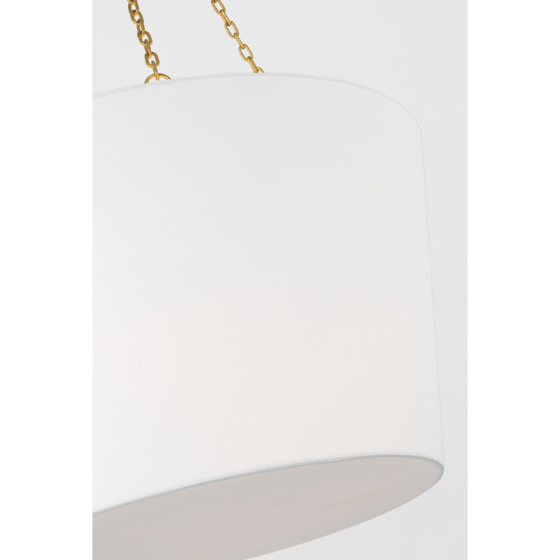 Herve Hanging Shade, Burnished Brass, 43.63" H x 24" W x 24" D