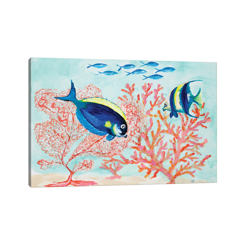 Coral Reef I by Julie Derice - Wrapped Canvas Gallery-Wrapped Canvas Giclée, 66.04 cm H x 45.72 cm W