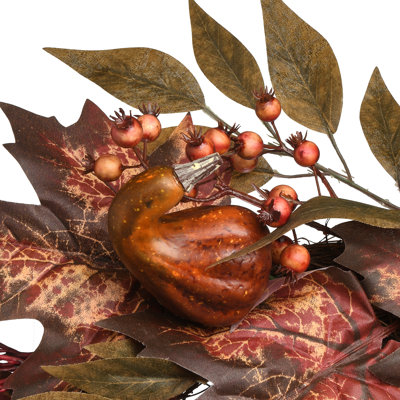 Couronne de feuilles d'érable de 66 cm