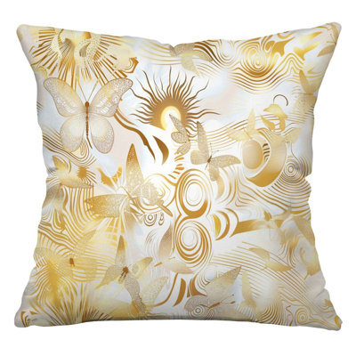 Nature Fantasy Abstract Reversible Throw Pillow