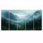 Misty Mountain Valley - La- Mountain - Art mural traditionnel pour le salon-1189439221-1189439176