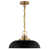 Matte Black/Burnished Brass